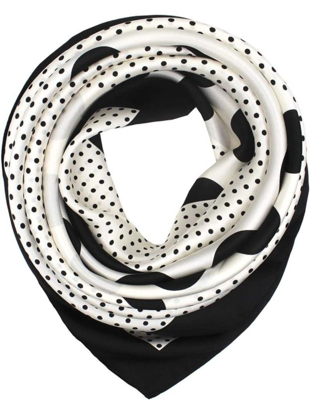Luxurious 100% Mulberry Silk Scarf - 35" Square Hair Wrap - Perfect Gift!